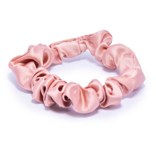 Pale Peach Silk Scrunchie