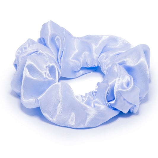 Icy Blue Silk Scrunchie