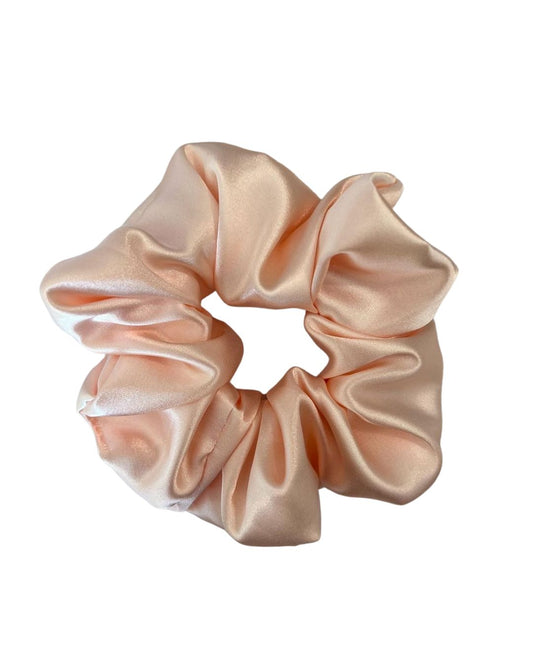 Peach Silk Scrunchie
