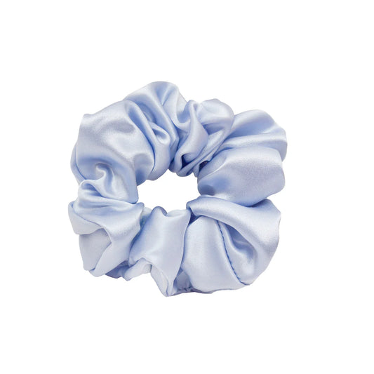 Baby Blue Silk Scrunchie